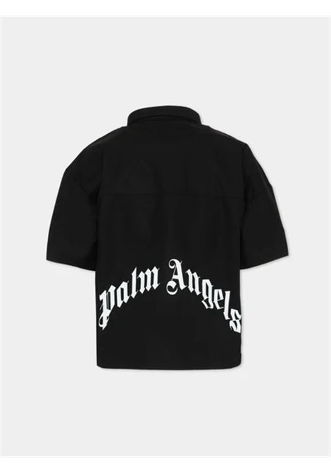 Camicia con stampa PALM ANGELS | PBGG003S26FAB001110